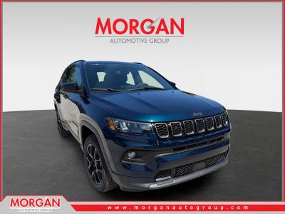 2026 Jeep Compass Latitude Altitude in Fathom Blue Pearl Coat — front three-quarter view