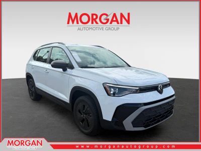 2026 Volkswagen Taos 1.5T S in White — front three-quarter view