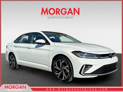 2026 Volkswagen Jetta SEL in White Pearl — front three-quarter view