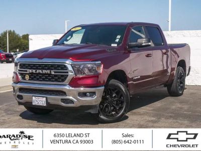 2022 RAM 1500 Big Horn in Delmonico Red Pea — front three-quarter view