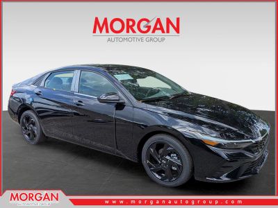 2026 Hyundai ELANTRA SEL Sport Premium in Abyss Black — front three-quarter view