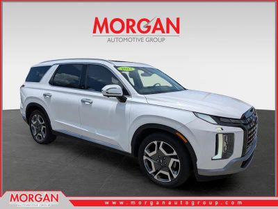 2023 Hyundai Palisade Limited in Hyper White — front three-quarter view
