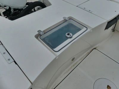 2023 Sea Born FX24 Bay — engine compartment view