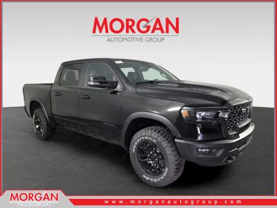 2026 Ram 1500 Rebel in Black — front three-quarter view