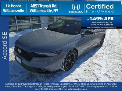 2025 Honda Accord Sedan SE CVT — photo 8 view