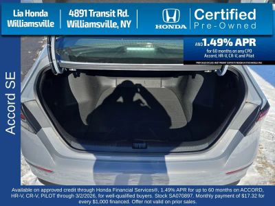 2025 Honda Accord Sedan SE CVT — photo 25 view
