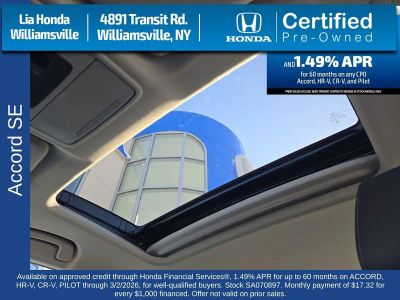 2025 Honda Accord Sedan SE CVT — photo 23 view