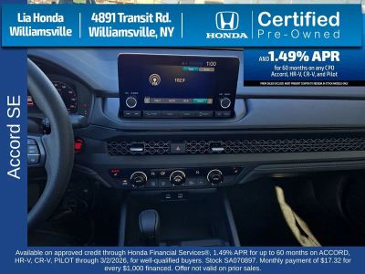 2025 Honda Accord Sedan SE CVT — photo 18 view