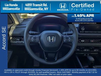 2025 Honda Accord Sedan SE CVT — photo 16 view