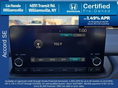 2025 Honda Accord Sedan SE CVT — photo 19 view
