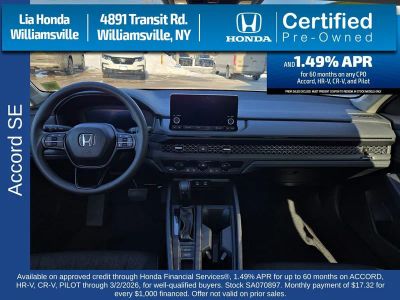 2025 Honda Accord Sedan SE CVT — photo 15 view