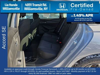 2025 Honda Accord Sedan SE CVT — photo 24 view