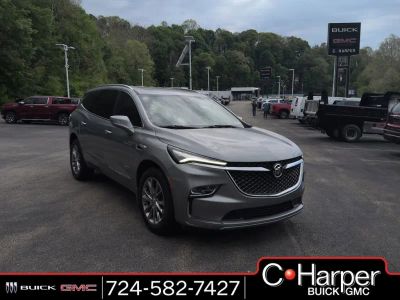 2024 Buick Enclave Avenir in Moonstone Gray Metallic — front three-quarter view