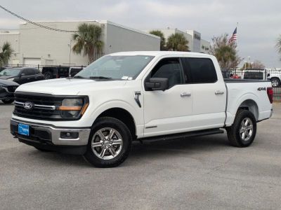 2024 Ford F-150 XLT in White — front three-quarter view