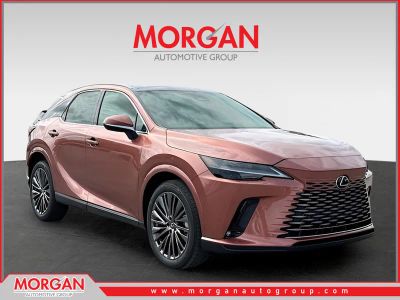 2026 Lexus RX 350 Luxury in Copper — front three-quarter view