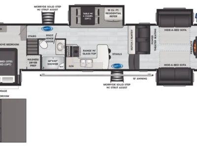 2021 Montana High Country 377FL — front three-quarter view