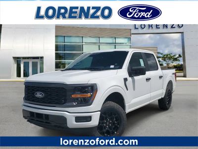 2026 Ford F-150 STX in Oxford White — front three-quarter view