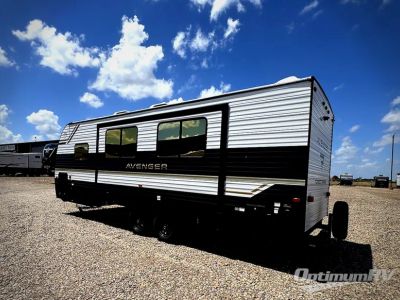 2027 Forest River Avenger — rear three-quarter view