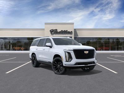 2026 Cadillac Escalade Platinum Sport in Vibrant White Tricoat — front three-quarter view