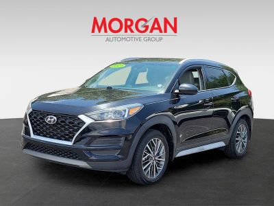 2021 Hyundai Tucson — rear three-quarter view