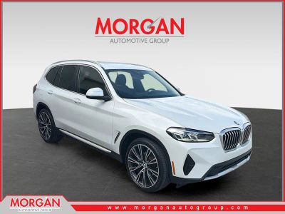 2024 BMW X3 sDrive30i in Mineral White Metallic — front three-quarter view