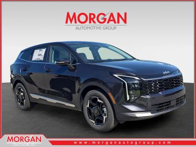 2026 Kia Sportage EX in Panthera Metal Gray — front three-quarter view