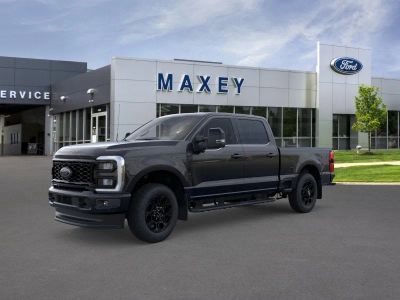 2026 Ford Super Duty F-350® Lariat® in Agate Black Metallic — front three-quarter view