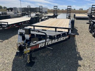 2026 PJ Trailers 7'x20' 15.4k Voyager Equipment Trailer — front three-quarter view