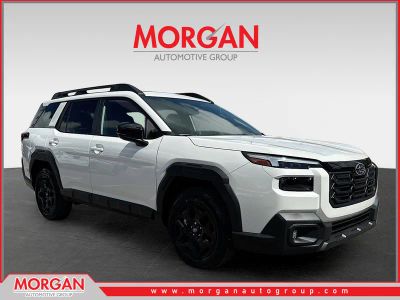 2026 Subaru Outback Limited in Crystal White Pearl — front three-quarter view