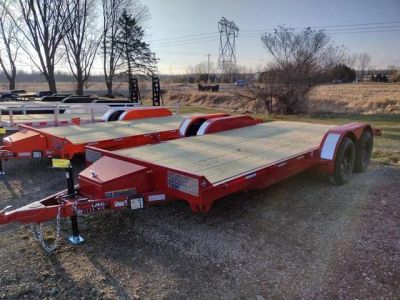 2026 Heartland 18' Car Hauler, Tool Box, Double Axle Brake — front three-quarter view