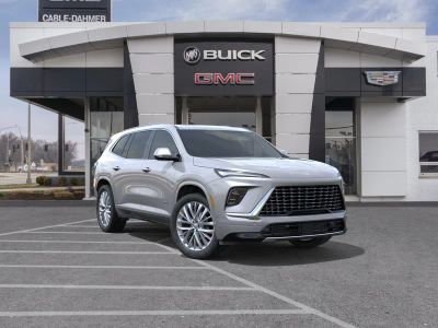 2026 Buick Enclave Avenir in Moonstone Gray Metallic — front three-quarter view