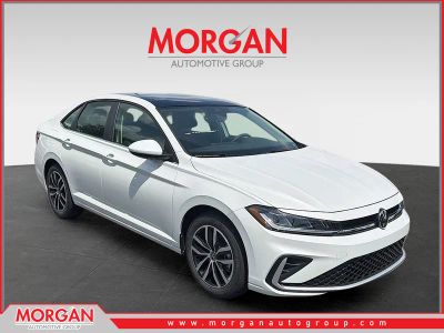 2026 Volkswagen Jetta SE in White Pearl — front three-quarter view