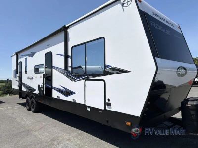 2027 Forest River RV Vengeance Rogue Armored — rear three-quarter view