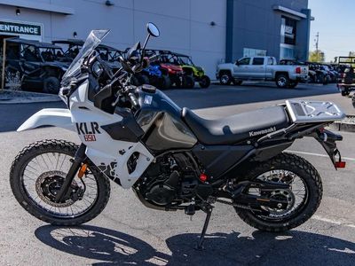 2025 Kawasaki KLR650 Pearl Crystal White/Metallic Carbon Gray - Photo 7