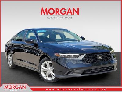 2023 Honda Accord Sedan LX in Crystal Black Pearl — front three-quarter view