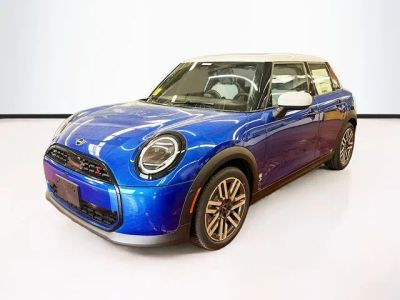 2026 MINI 4 DOOR ICONIC in Blazing Blue Metallic — front three-quarter view