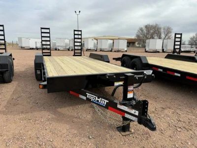 2024 TOP HAT "EH" 18' x 83" EQUIPMENT HAULER — front three-quarter view