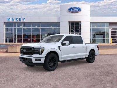 2026 Ford F-150 Lariat® in Star White Metallic Tri-Coat — front three-quarter view