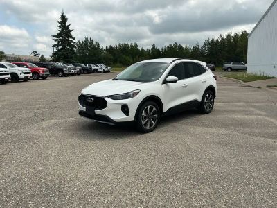 2024 Ford Escape Platinum in White — front three-quarter view
