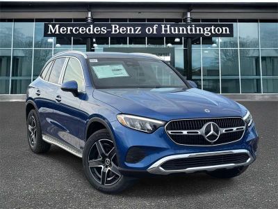 2026 Mercedes-Benz GLC 300 in Starling Blue Metallic — front three-quarter view