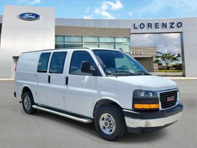 2024 GMC Savana Cargo Van — rear three-quarter view