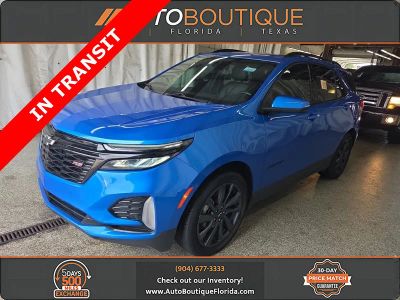 2024 Chevrolet Equinox RS in Riptide Blue Metallic — front three-quarter view
