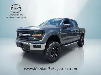 2025 Ford F-150 XLT in Gray — front three-quarter view