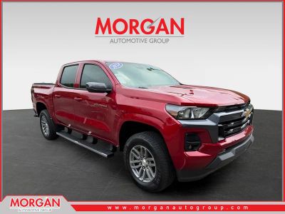 2024 Chevrolet Colorado LT in Red — front three-quarter view