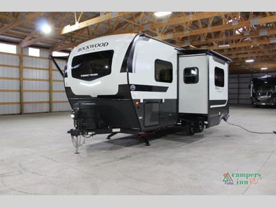 2026 Forest River RV Rockwood Mini Lite — rear three-quarter view