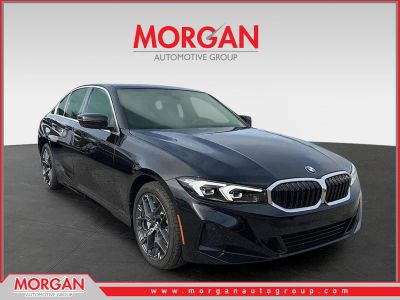 2025 BMW 3 Series 330i in Black — front three-quarter view