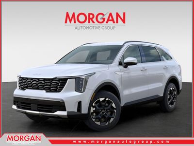 2026 Kia Sorento S in White — front three-quarter view
