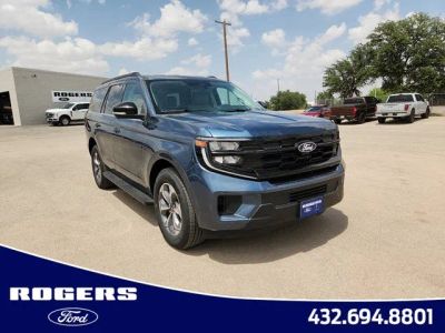2027 Ford Expedition Active in Nocturnal Blue Metallic — front three-quarter view