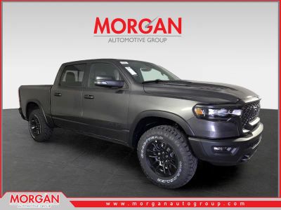 2026 Ram 1500 Rebel in Gray — front three-quarter view