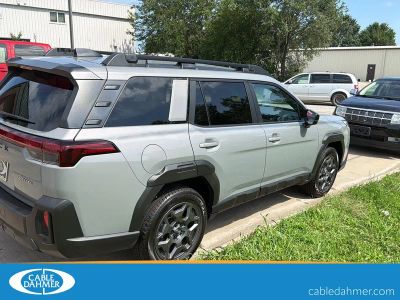 2026 Subaru Outback Premium in River Rock Pearl — front three-quarter view